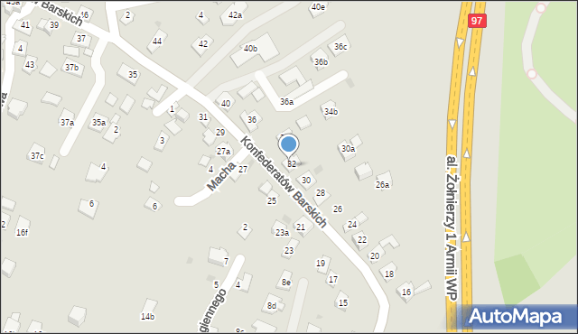 Rzeszów, Konfederatów Barskich, 34, mapa Rzeszów