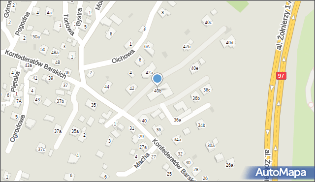 Rzeszów, Konfederatów Barskich, 40b, mapa Rzeszów