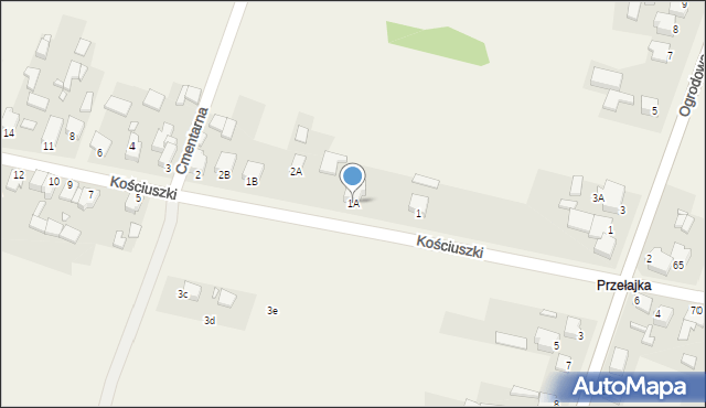 Sączów, Kościuszki Tadeusza, gen., 1A, mapa Sączów