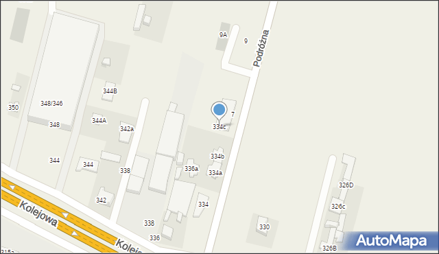 Sadowa, Kolejowa, 334c, mapa Sadowa