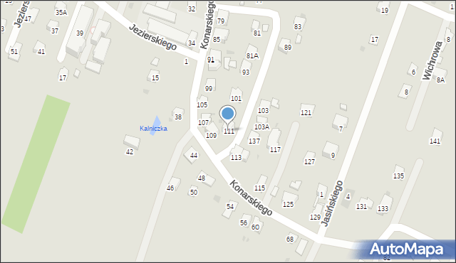 Sanok, Konarskiego, 111, mapa Sanok