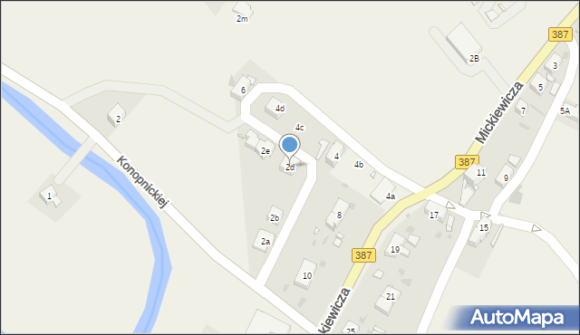 Ścinawka Średnia, Konopnickiej Marii, 2d, mapa Ścinawka Średnia