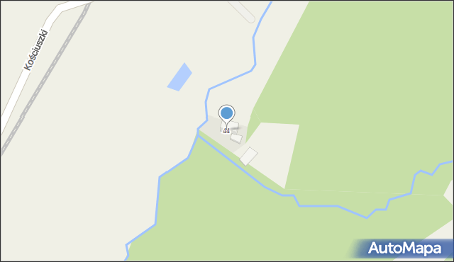 Ścinawka Średnia, Kościuszki Tadeusza, gen., 44, mapa Ścinawka Średnia