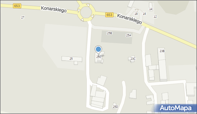 Sejny, Konarskiego, 25C, mapa Sejny