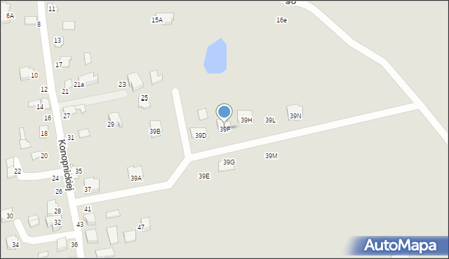 Sejny, Konopnickiej Marii, 39F, mapa Sejny