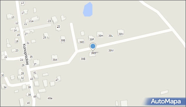 Sejny, Konopnickiej Marii, 39G, mapa Sejny