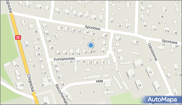 Sępólno Krajeńskie, Konopnickiej Marii, 8, mapa Sępólno Krajeńskie