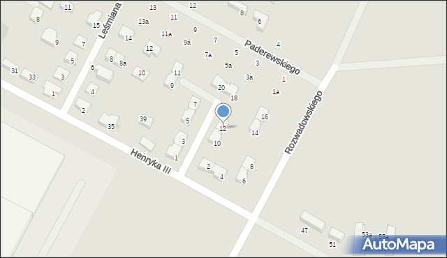 Siechnice, Konopnickiej Marii, 12, mapa Siechnice