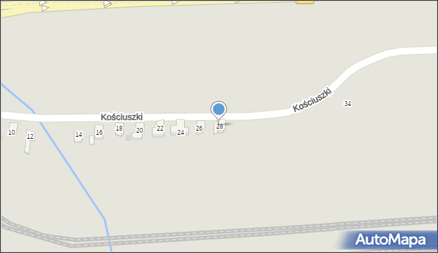 Siechnice, Kościuszki Tadeusza, gen., 28, mapa Siechnice