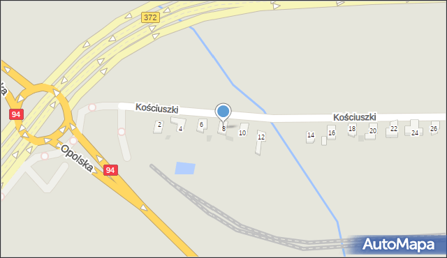Siechnice, Kościuszki Tadeusza, gen., 8, mapa Siechnice
