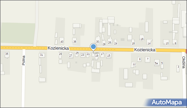 Sieciechów, Kozienicka, 19A, mapa Sieciechów