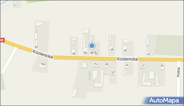 Sieciechów, Kozienicka, 54, mapa Sieciechów