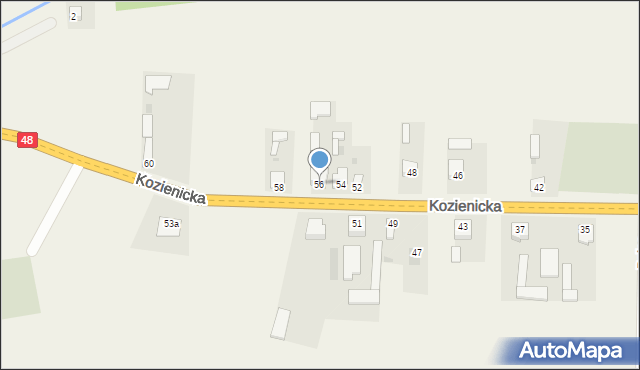 Sieciechów, Kozienicka, 56, mapa Sieciechów