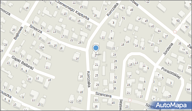 Siedlce, Korczaka Janusza, 17, mapa Siedlce