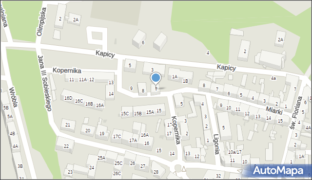 Siemianowice Śląskie, Kopernika Mikołaja, 7, mapa Siemianowice Śląskie