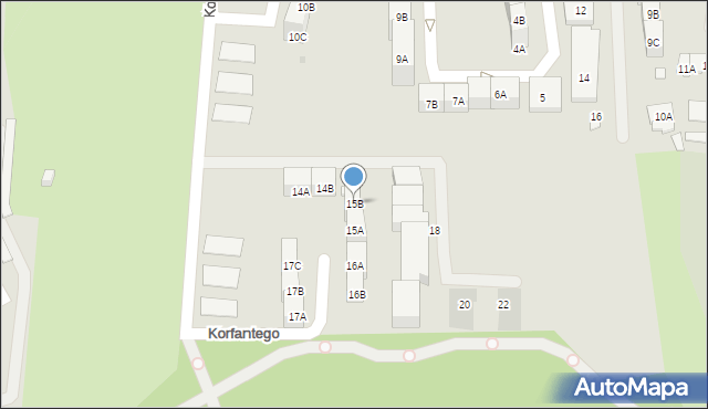 Siemianowice Śląskie, Korfantego Wojciecha, 15B, mapa Siemianowice Śląskie