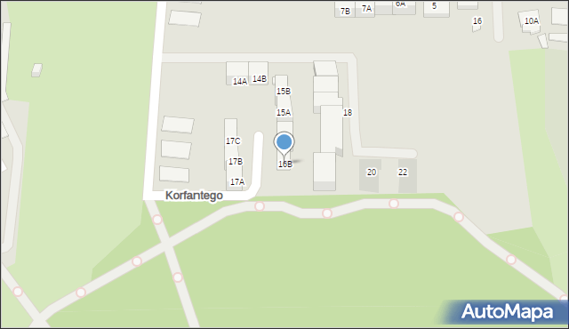 Siemianowice Śląskie, Korfantego Wojciecha, 16B, mapa Siemianowice Śląskie