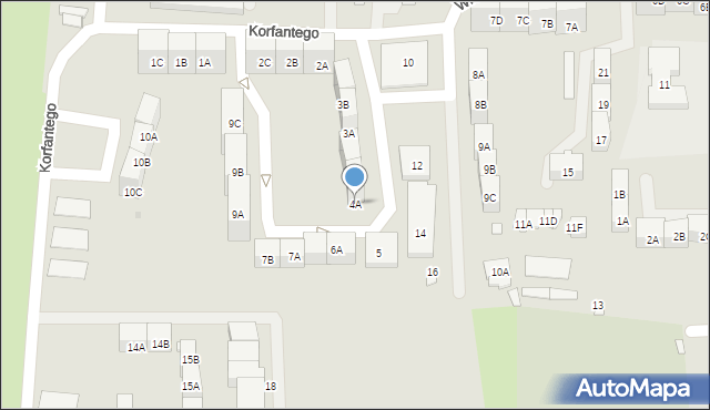Siemianowice Śląskie, Korfantego Wojciecha, 4A, mapa Siemianowice Śląskie