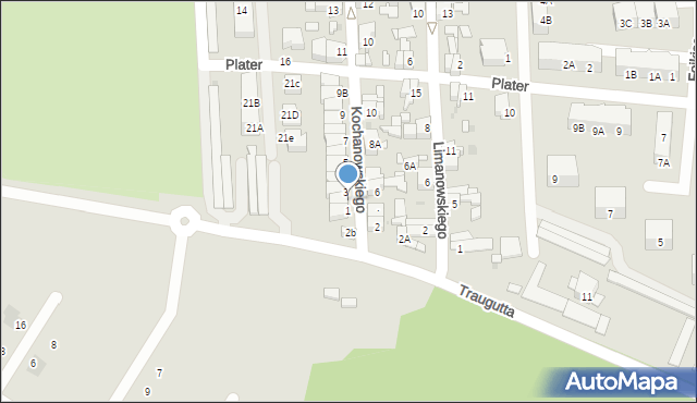 Siemianowice Śląskie, Kochanowskiego Jana, 1A, mapa Siemianowice Śląskie