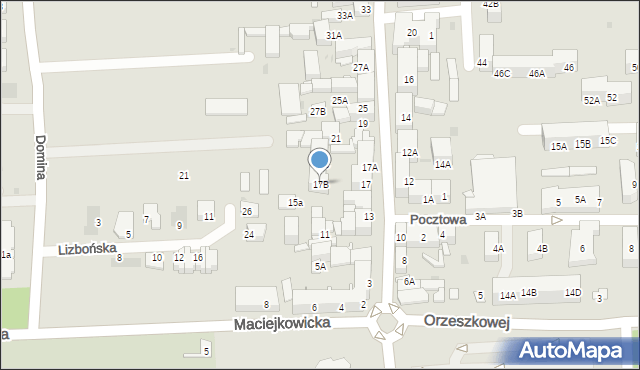 Siemianowice Śląskie, Kościelna, 17B, mapa Siemianowice Śląskie
