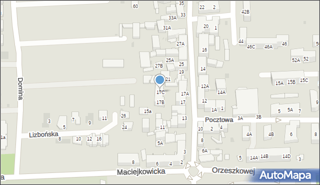 Siemianowice Śląskie, Kościelna, 17C, mapa Siemianowice Śląskie
