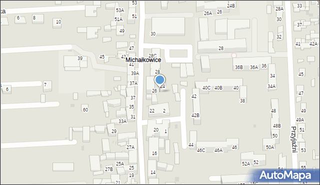 Siemianowice Śląskie, Kościelna, 26A, mapa Siemianowice Śląskie