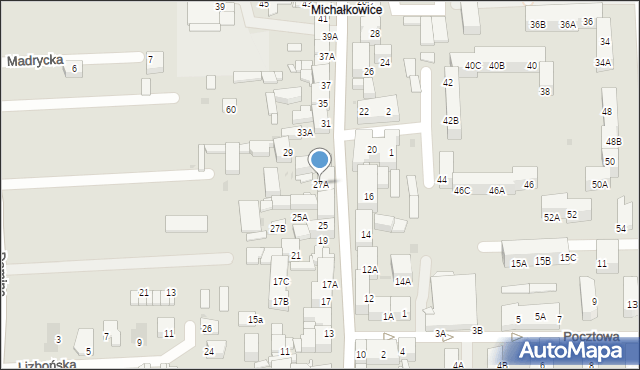 Siemianowice Śląskie, Kościelna, 27A, mapa Siemianowice Śląskie