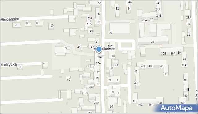 Siemianowice Śląskie, Kościelna, 39A, mapa Siemianowice Śląskie