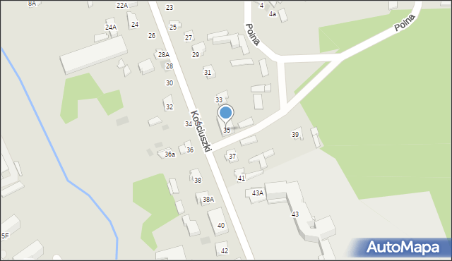 Siemiatycze, Kościuszki Tadeusza, gen., 35, mapa Siemiatycze