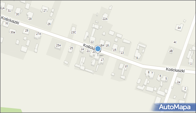 Siemonia, Kościuszki Tadeusza, gen., 19, mapa Siemonia