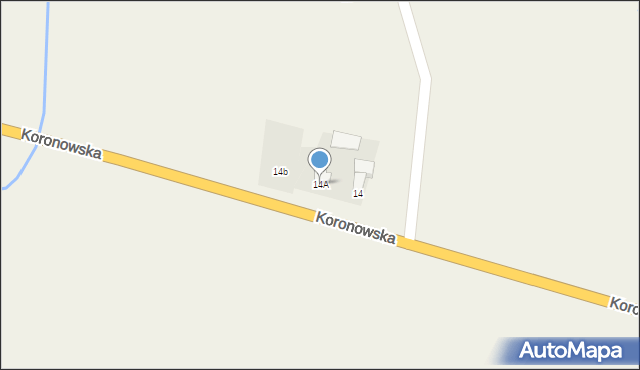 Sienno, Koronowska, 14A, mapa Sienno