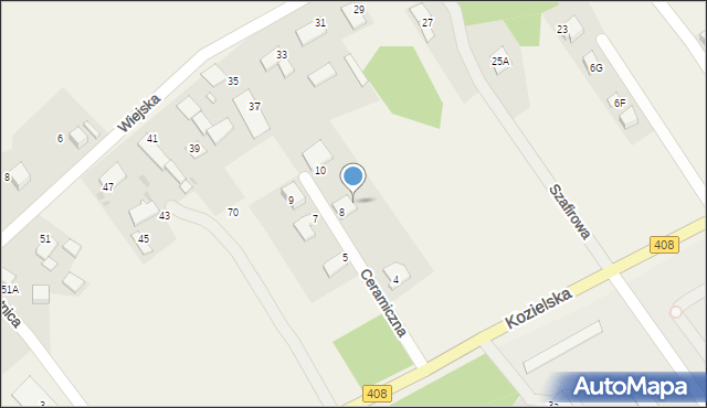 Sierakowice, Kozielska, 6L, mapa Sierakowice