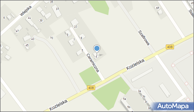 Sierakowice, Kozielska, 6R, mapa Sierakowice