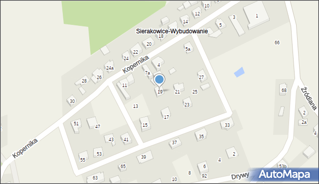 Sierakowice, Kopernika Mikołaja, 19, mapa Sierakowice