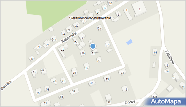 Sierakowice, Kopernika Mikołaja, 21, mapa Sierakowice