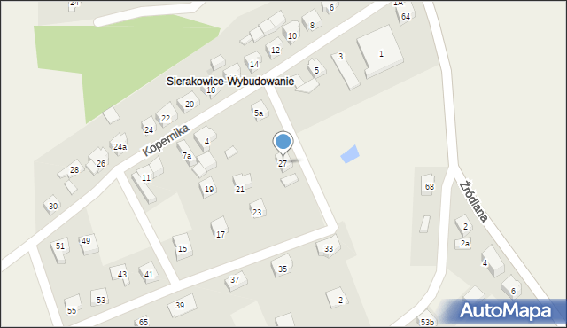 Sierakowice, Kopernika Mikołaja, 27, mapa Sierakowice