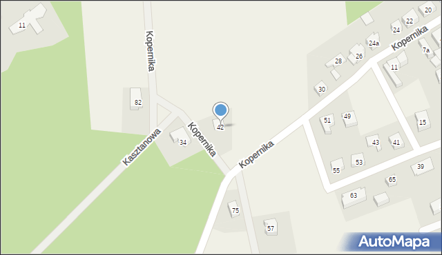 Sierakowice, Kopernika Mikołaja, 42, mapa Sierakowice