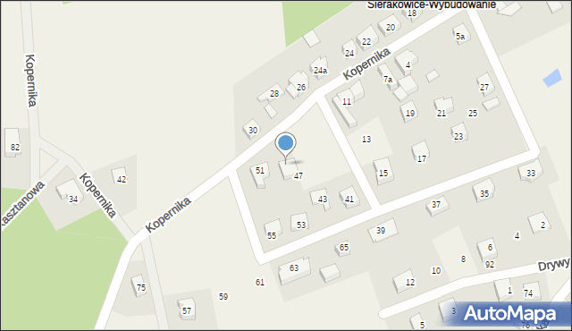 Sierakowice, Kopernika Mikołaja, 49, mapa Sierakowice