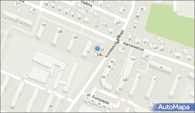 Sierpc, Konstytucji 3 Maja, 16C, mapa Sierpc