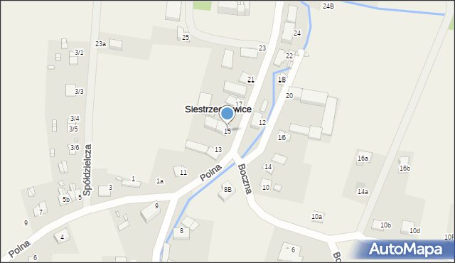 Siestrzechowice, Kopernika Mikołaja, 15, mapa Siestrzechowice