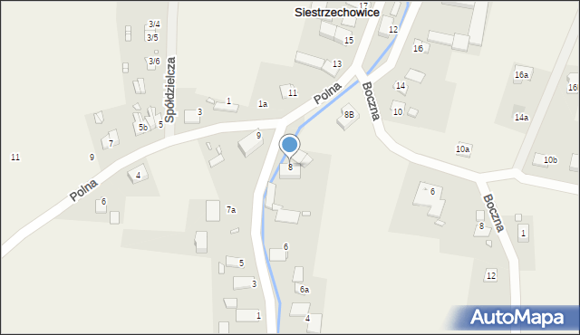 Siestrzechowice, Kopernika Mikołaja, 8, mapa Siestrzechowice