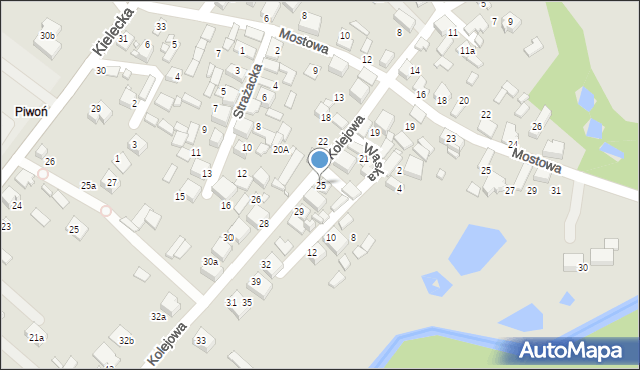 Siewierz, Kolejowa, 25, mapa Siewierz