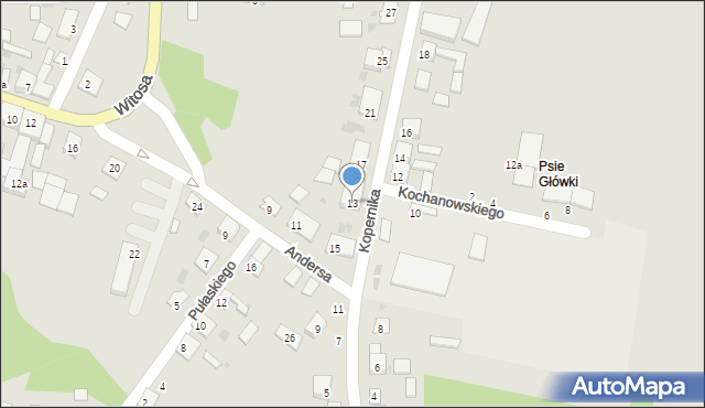 Skalbmierz, Kopernika Mikołaja, 13, mapa Skalbmierz