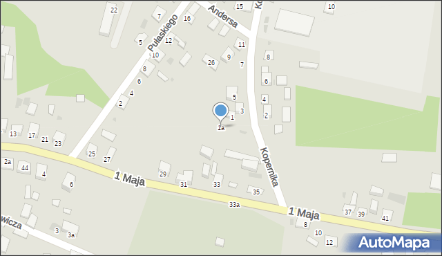 Skalbmierz, Kopernika Mikołaja, 1a, mapa Skalbmierz