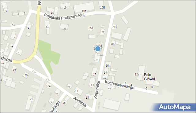 Skalbmierz, Kopernika Mikołaja, 23, mapa Skalbmierz