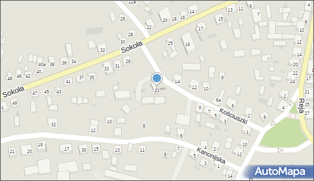 Skalbmierz, Kościuszki Tadeusza, gen., 11, mapa Skalbmierz