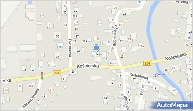 Skarszewy, Kościerska, 10, mapa Skarszewy