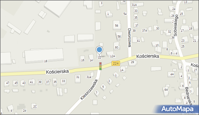 Skarszewy, Kościerska, 12, mapa Skarszewy