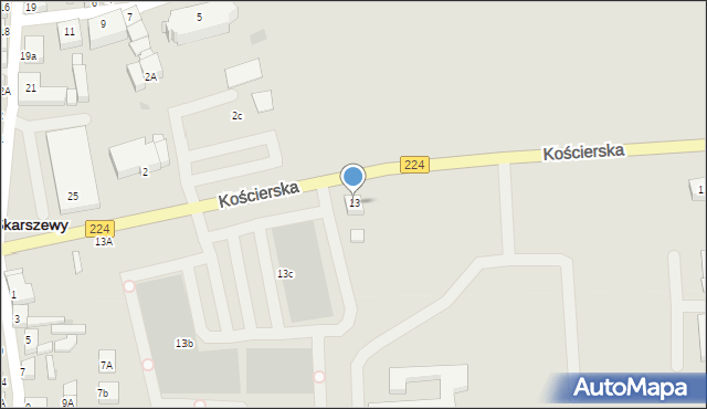 Skarszewy, Kościerska, 13, mapa Skarszewy