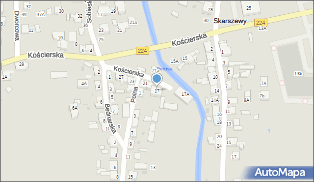 Skarszewy, Kościerska, 17, mapa Skarszewy